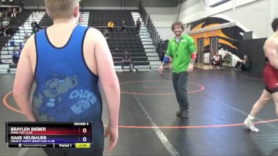 16U-6 lbs Round 3 - Braylen Bieber, Indee Mat Club vs Gage Neubauer, Cresco Youth Wrestling Club