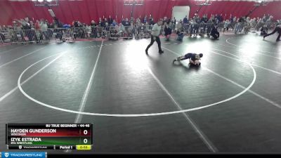 44-46 lbs Round 1 - Hayden Gunderson, Wisconsin vs Izyk Estrada, BYA Wrestling