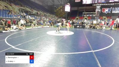 152 lbs Cons 16 #1 - Jared Remington, Texas vs Jonah Erdely, Pennsylvania