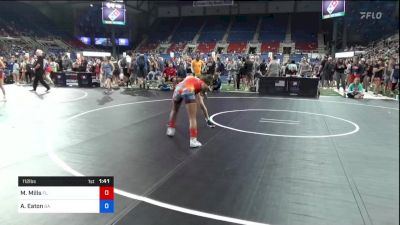 112 lbs Rnd Of 16 - Mariah Mills, Florida vs Artemis Eaton, Georgia