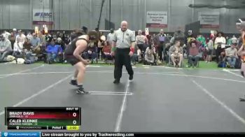 220 lbs Round 3 (8 Team) - Brady Davis, Iowa Gold vs Caleb Kleinke, Montana Maroon