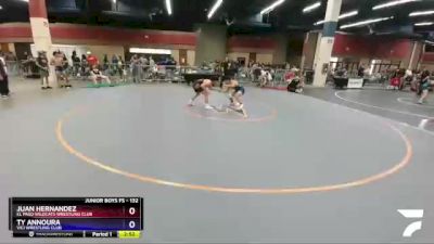 132 lbs Cons. Round 3 - Juan Hernandez, El Paso Wildcats Wrestling Club vs Ty Annoura, Vici Wrestling Club