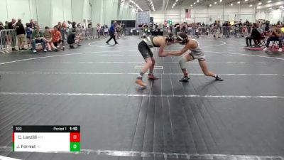 100 lbs Cons. Round 3 - Carter Lanzilli, Refinery/Outlaw vs Jamison Forrest, Young Guns