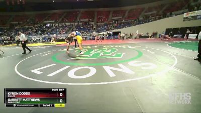 5A-285 lbs Quarterfinal - Garrett Matthews, Eagle Point vs Kyron Dodds, Dallas