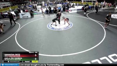 120 lbs Quarterfinal - Kayla Mia Gamboa, Delano Diablos Wrestling vs Samantha Ortiz, Legacy Wrestling Center