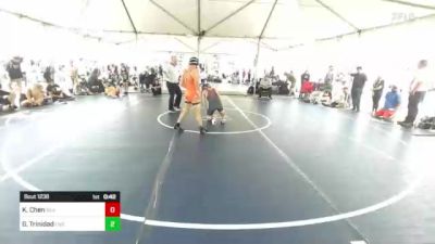 120 lbs Consi Of 16 #2 - Khaisen Chen, Silverback WC vs Gerardo Trinidad, Live Oak WC SC