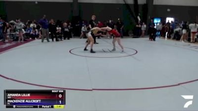 112 lbs Cons. Semi - Amanda Lillie, WA vs MacKenzie Allcroft, FL