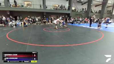 126 lbs Cons. Round 4 - Warren Cook, OR vs Amir Khanjan, OR