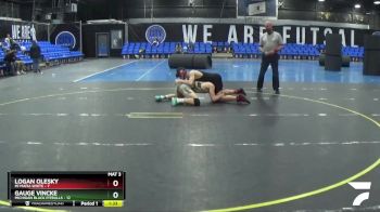 138 lbs Round 4 (8 Team) - Logan Olesky, Mi Mafia White vs Gauge Vincke, Michigan Black Pitbulls