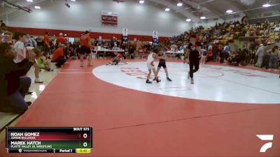 52-54 lbs Round 1 - Marek Hatch, Platte Valley Jr. Wrestling vs Noah Gomez, Junior Bulldogs