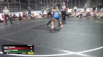 W 180 lbs Round 1 (4 Team) - Leila Thomas, Indiana vs Makayla Vasser, Nebraska