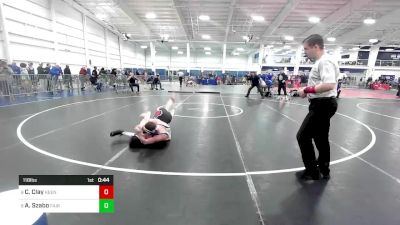 118 lbs Consi Of 8 #2 - Camden Clay, Keene NH vs Anthony Szabo, Fair Haven VT