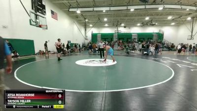 285 lbs Quarterfinal - Atsa Roanhorse, Wyoming Indian vs Tayson Miller, Natrona County