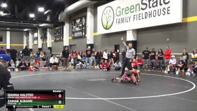 91 lbs Round 1 (4 Team) - Zainab Albadri, Missouri vs Gianna Halsted, Grand View Wrestling Club