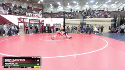 126-137 lbs Quarterfinal - Abram Blair, New Castle Youth WC vs Joseph Rushenberg, Red Cobra WA