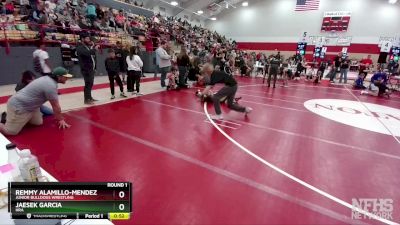 61-62 lbs Round 1 - Jaesek Garcia, HRA vs Remmy Alamillo-Mendez, Junior Bulldogs Wrestling