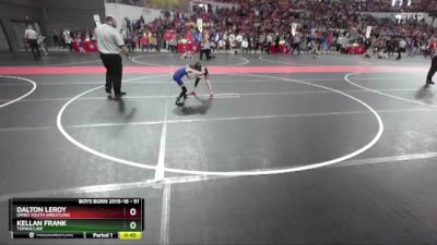 51 lbs Champ. Round 1 - Kellan Frank, Tomah/LAW vs Dalton LeRoy, Omro Youth Wrestling