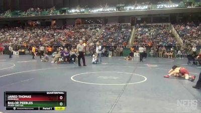 2A 120 lbs Quarterfinal - Bailor Peebles, Ayden-Grifton vs Jared Thomas, Morehead