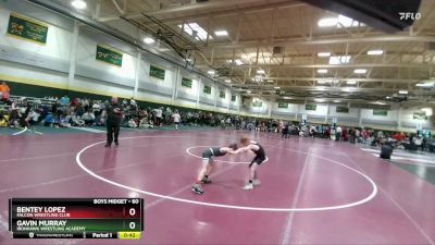 60 lbs Cons. Round 2 - Bentey Lopez, Falcon Wrestling Club vs Gavin Murray, Ironhawk Wrestling Academy