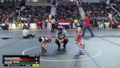 43 lbs Champ. Round 1 - Michael Tryon, Marysville vs Talon Dupriest, SlyFox Wrestling Academy