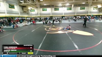 73 lbs Quarterfinal - Harper Gibson, Tri-Valley vs Cora Sorenson, Watford City Wolves