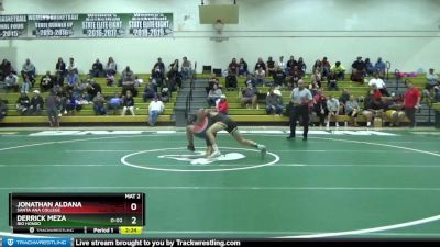 157 lbs Cons. Round 3 - Derrick Meza, Rio Hondo vs Jonathan Aldana, Santa Ana College