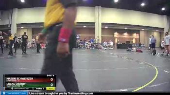 155 lbs Finals (8 Team) - Lucas Crosby, Team Palmetto vs Mason Schweitzer, Ky Extreme