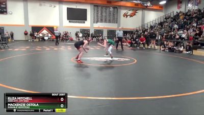 105 lbs Semifinal - Eliza Mitchell, Iowa City, City High vs Mackenzie Ostola, Dubuque Hempstead