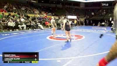145 Class 2 lbs Champ. Round 1 - Hailey Paul, Francis Howell Central vs Caraline Klump, Farmington
