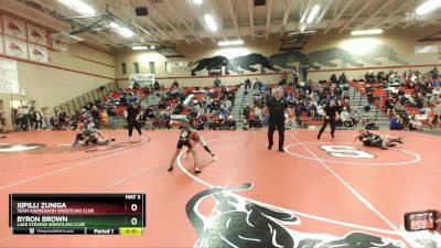 56 lbs Quarterfinal - Xipilli Zuniga, Team Aggression Wrestling Club vs Byron Brown, Lake Stevens Wrestling Club