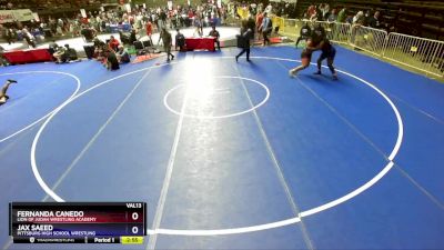 235 lbs Cons. Semi - Fernanda Canedo, Lion Of Judah Wrestling Academy vs Jax Saeed, Pittsburg High School Wrestling