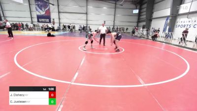 170 lbs Consi Of 16 #1 - Johnathan Clohecy, NY vs Connor Justesen, NY