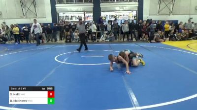 87 lbs Consi Of 8 #1 - Santino Nallo, Mat Assassins vs Bronson Matthews, MMS