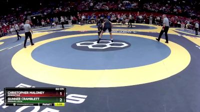 D2-175 lbs Semifinal - Christopher Maloney, Benedictine vs Gunner Cramblett, Graham Local