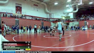 120 lbs Champ. Round 1 - Trenton Smith, Greentown Wrestling (Eastern) vs Evan Cryderman, Rick Larsen Wrestling Club