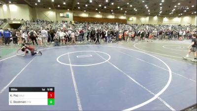 86 lbs Quarterfinal - Keenan Paz, Gold Rush vs Cole Bozeman, Cyw