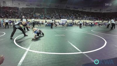 61 lbs Round Of 32 - Waylon Barnes, Harrah Little League Wrestling vs Dawson Ferguson, Geary Youth Wrestling