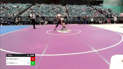 174 lbs Quarterfinal - Mason Reiniche, Oregon State vs Jarad Priest, UNATT-California Poly