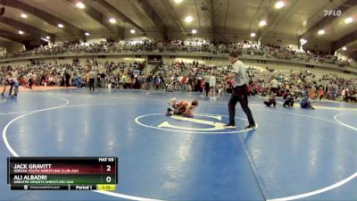 80 lbs Quarterfinal - Jack Gravitt, Odessa Youth Wrestling Club-AAA vs Ali Albadri, Greater Heights Wrestling-AAA