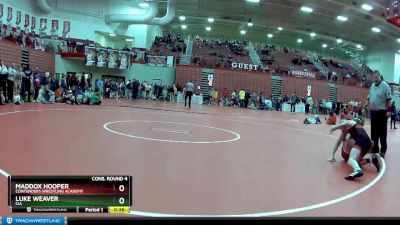 100 lbs Cons. Round 4 - Maddox Hooper, Contenders Wrestling Academy vs Luke Weaver, CIA