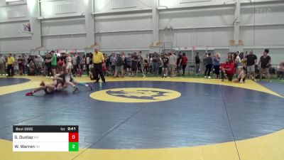 152-C lbs Round Of 32 - Gaige Dunlap, WV vs Wyatt Warren, OH