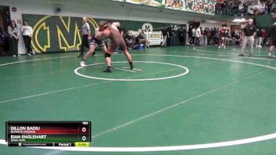 190 lbs Cons. Round 3 - Dillon Badiu, Buckeye (Medina) vs Eian Englehart, Avon Ohio