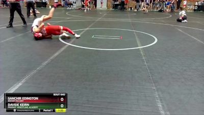 96 lbs Round 3 - Sanchir Edington, Bishop McCort vs Davide Keirn, Prodigy Wrestling Academy