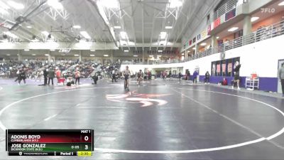 125 lbs Cons. Round 6 - Adonis Boyd, Cumberlands (Ky.) vs Jose Gonzalez, Dickinson State (N.D.)