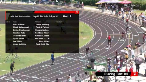 Youth Boys' 400m Hurdles, Prelims 2 - Age 15-16