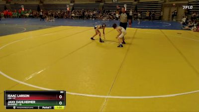 80 lbs Semis & 1st Wrestleback (8 Team) - Isaac Larson, LSH vs Jaxx Dahlheimer, Brainerd