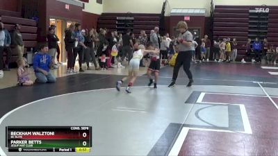 PW-10 lbs Cons. Semi - Beckham Walztoni, DC Elite vs Parker Betts, Jesup Mat Club