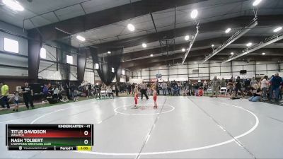 41 lbs Cons. Round 3 - Titus Davidson, Wasatch vs Nash Tolbert, Champions Wrestling Club