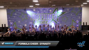 Formula Cheer - Dynasty [2022 L3 Junior Day 3] 2022 Nation's Choice Dance Grand Nationals & Cheer Showdown