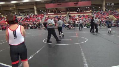 100 lbs Cons. Round 1 - Luke Ryan, Maize Wrestling Club vs Katherine Driscoll, Russell Wrestling Club